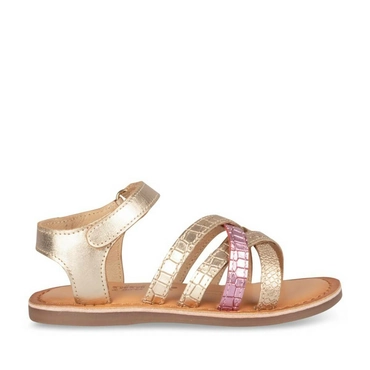 Sandals GOLD NINI & GIRLS LEATHER