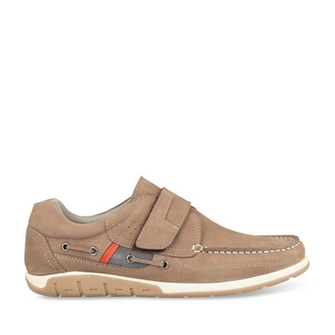 Chaussures bateau TAUPE CAPE BOARD CUIR