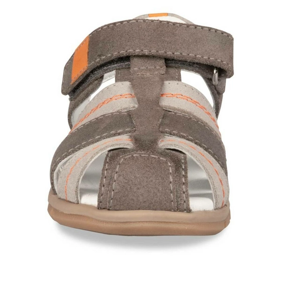 Sandales GRIS CHARLIE & FRIENDS CUIR