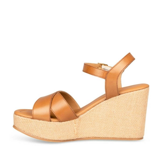 Sandals COGNAC MEGIS CASUAL