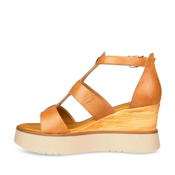 Sandals COGNAC SINEQUANONE LEATHER