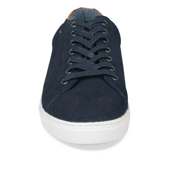 Baskets MARINE DENIM SIDE CUIR