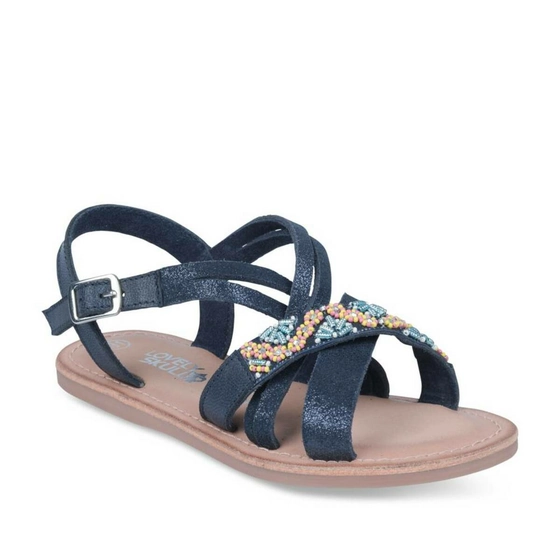 Sandals NAVY LOVELY SKULL CUIR