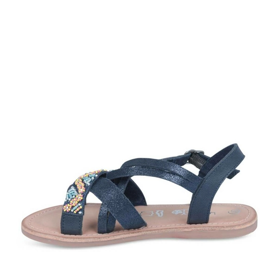 Sandals NAVY LOVELY SKULL CUIR