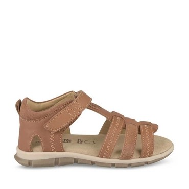 Sandals BROWN CHARLIE & FRIENDS CUIR