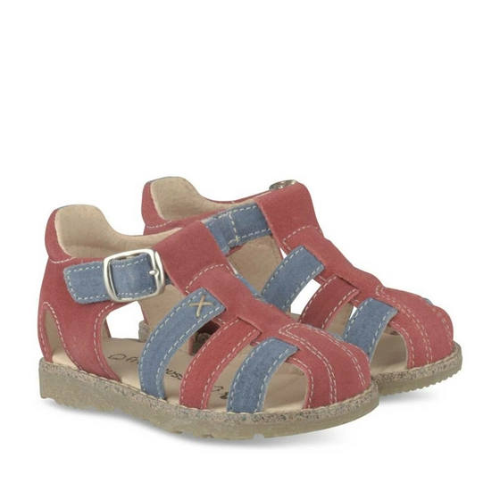 Sandals RED FREEMOUSS BOY CUIR