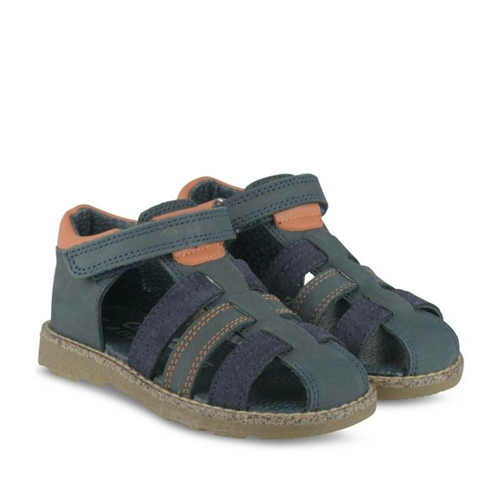 Sandales BLEU FREEMOUSS BOY CUIR