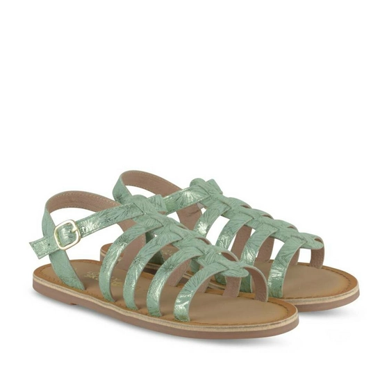 Sandals GREEN LOVELY SKULL LEATHER