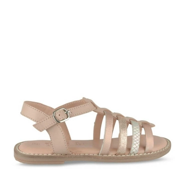 Sandales ROSE PALE NINI & GIRLS CUIR