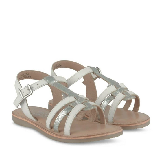 Sandales BLANC NINI & GIRLS CUIR