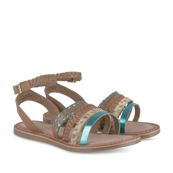 Sandals BROWN LOVELY SKULL CUIR