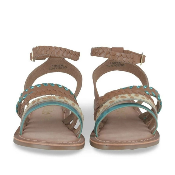 Sandals BROWN LOVELY SKULL LEATHER