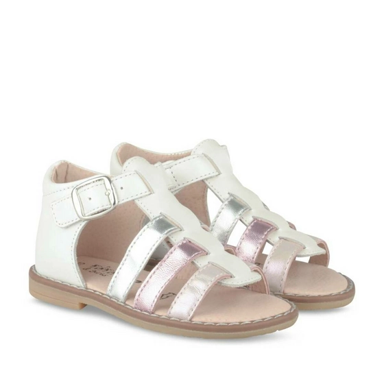 Sandales BLANC NINI & GIRLS CUIR