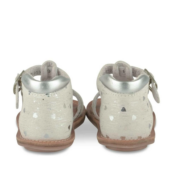 Sandals WHITE FREEMOUSS GIRL CUIR