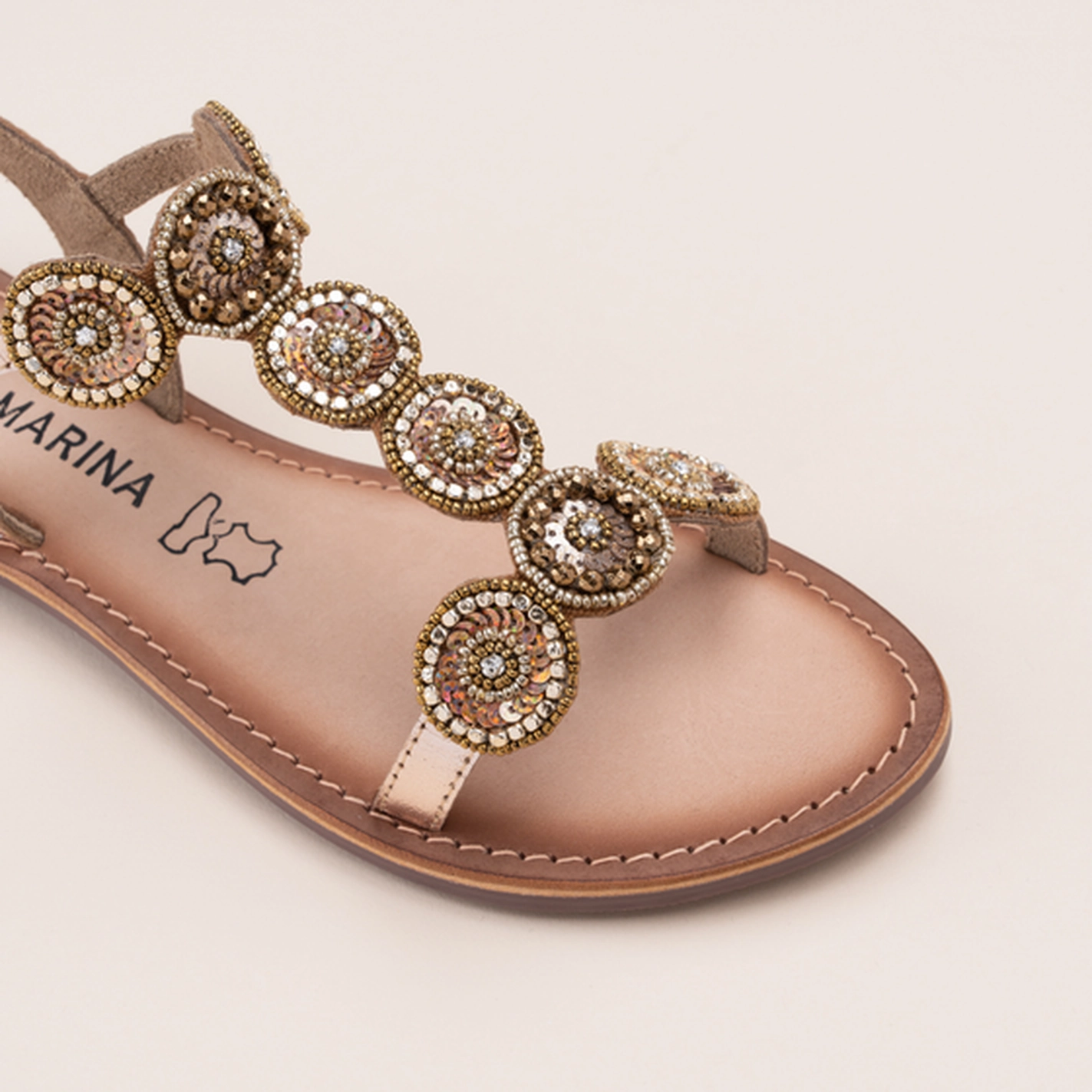 Sandals GOLD SAN MARINA