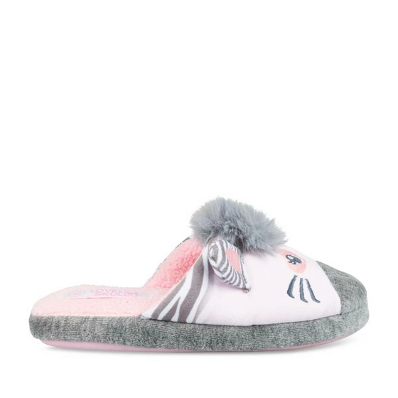 Slippers zebra GREY LOVELY SKULL