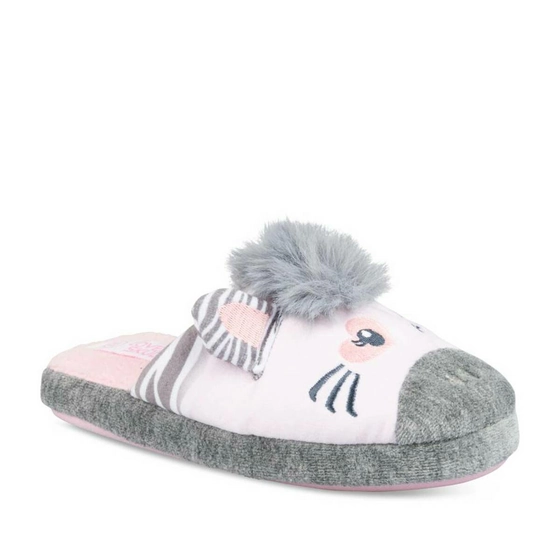 Slippers zebra GREY LOVELY SKULL