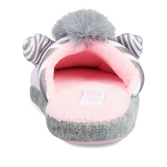 Slippers zebra GREY LOVELY SKULL