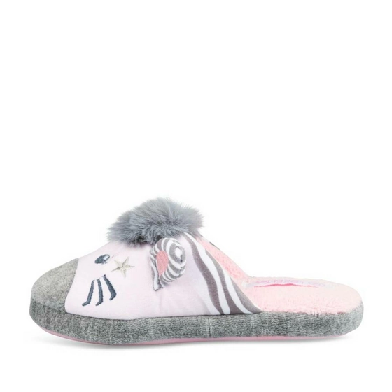 Slippers zebra GREY LOVELY SKULL