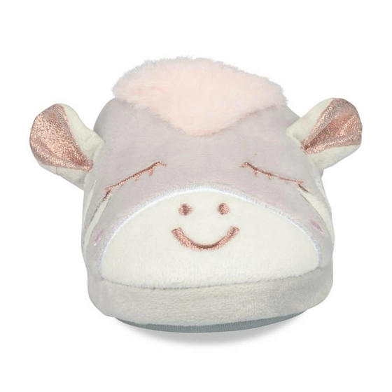 Slippers unicorn GREY LOVELY SKULL