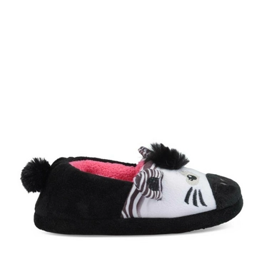 Slippers zebra BLACK LOVELY SKULL