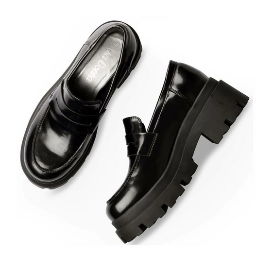 Mocassins NOIR VIA DONNA