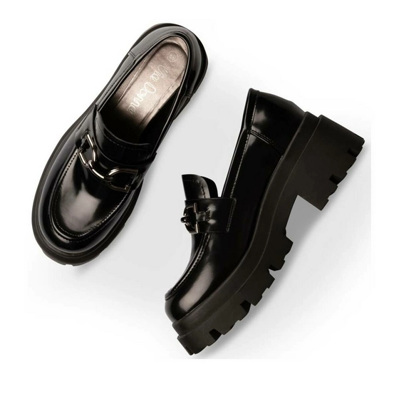 Mocassins NOIR VIA DONNA