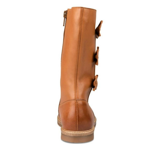 Boots COGNAC LOVELY SKULL LEATHER