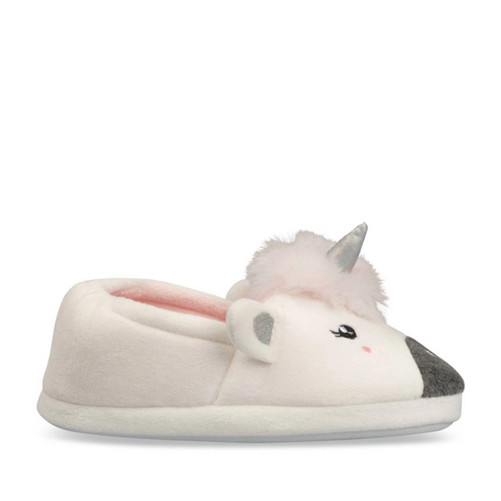 Chaussons licorne BLANC LOVELY SKULL