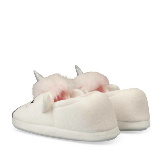 Chaussons licorne BLANC LOVELY SKULL