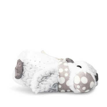 Chaussons peluche chouette GRIS MERRY SCOTT