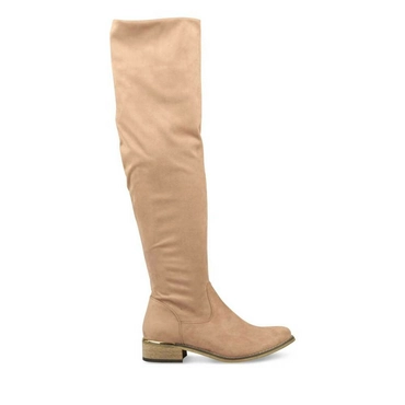 Thigh-High Boots BEIGE MERRY SCOTT