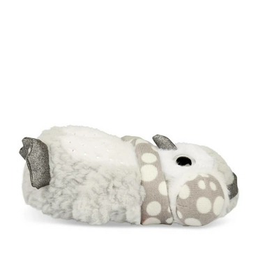 Chaussons peluche chouette GRIS MERRY SCOTT