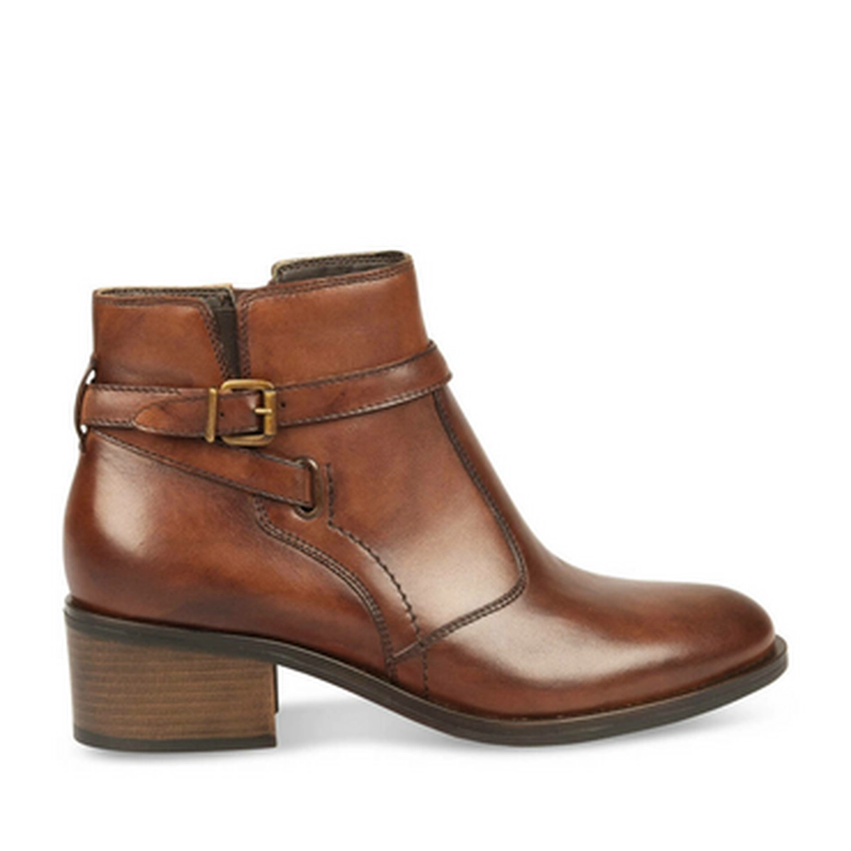 Ankle boots COGNAC MEGIS ELEGANT