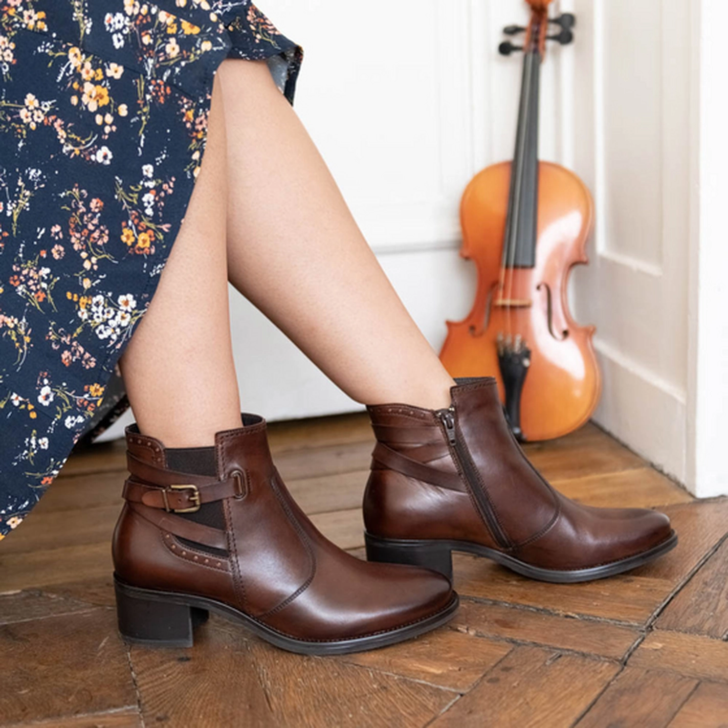 Ankle boots BROWN MEGIS ELEGANT