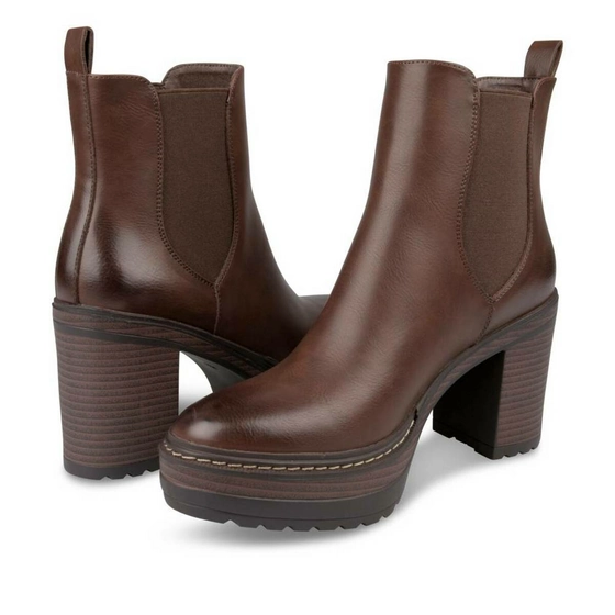 Ankle boots COGNAC ANGELA THOMPSON