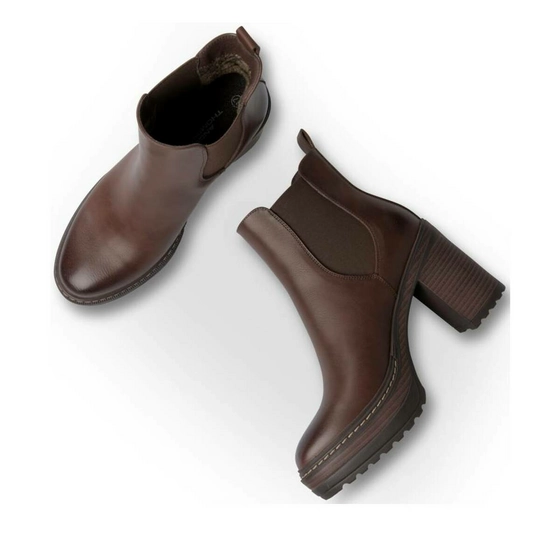 Ankle boots COGNAC ANGELA THOMPSON