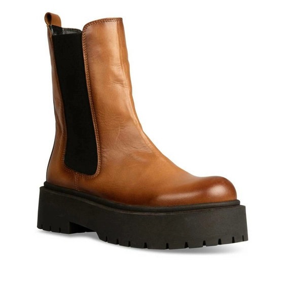 Bottines COGNAC SINEQUANONE