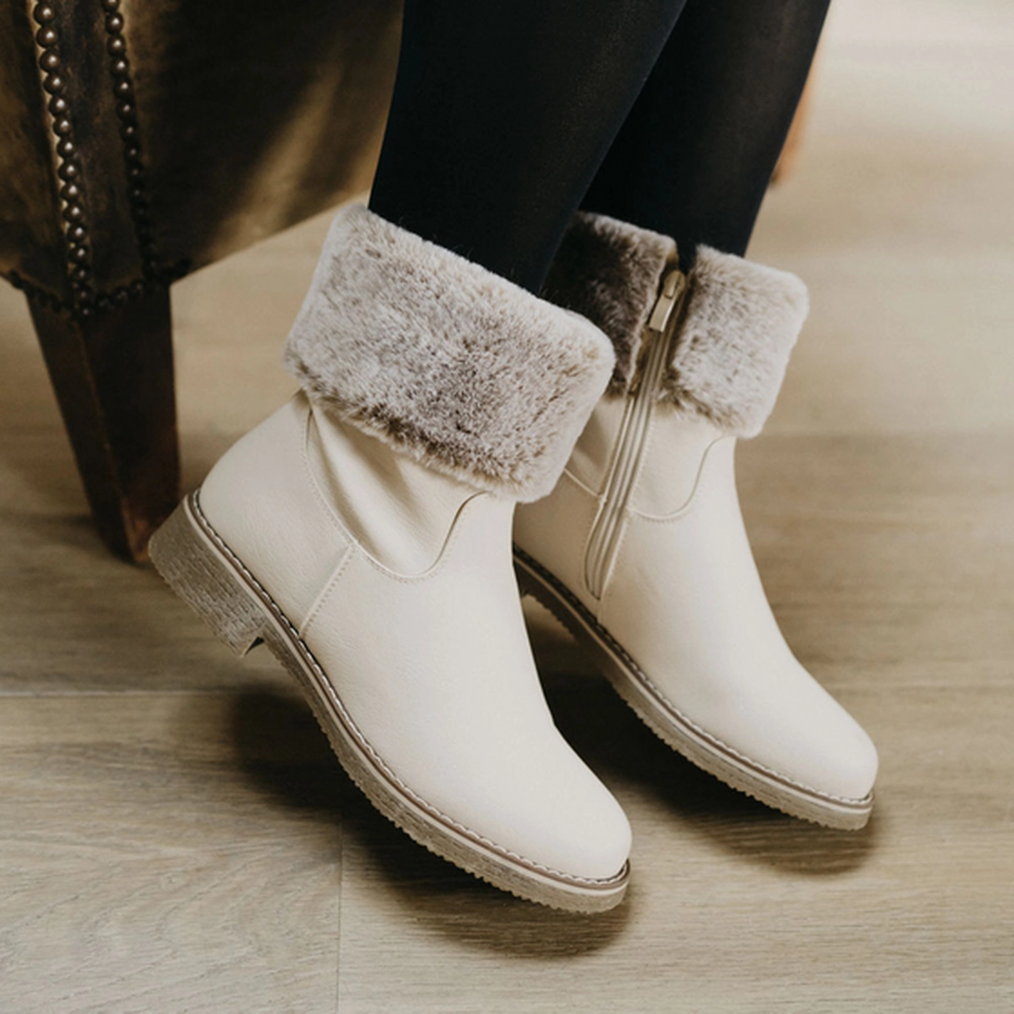 Ankle boots BEIGE PHILOV