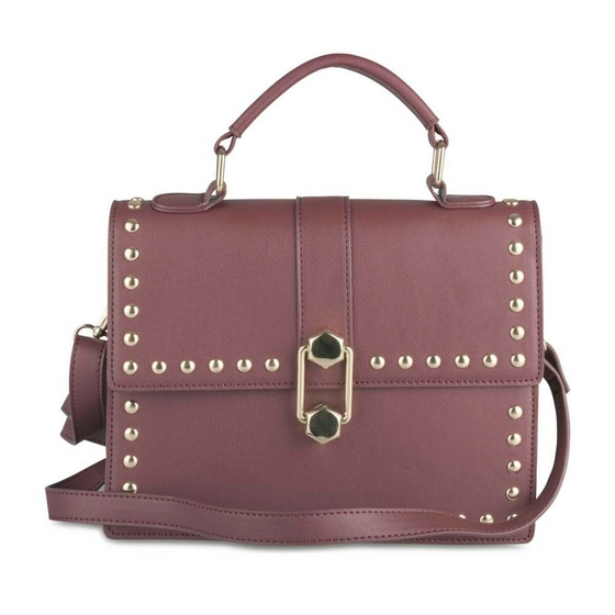 Handbag BURGUNDY PHILOV