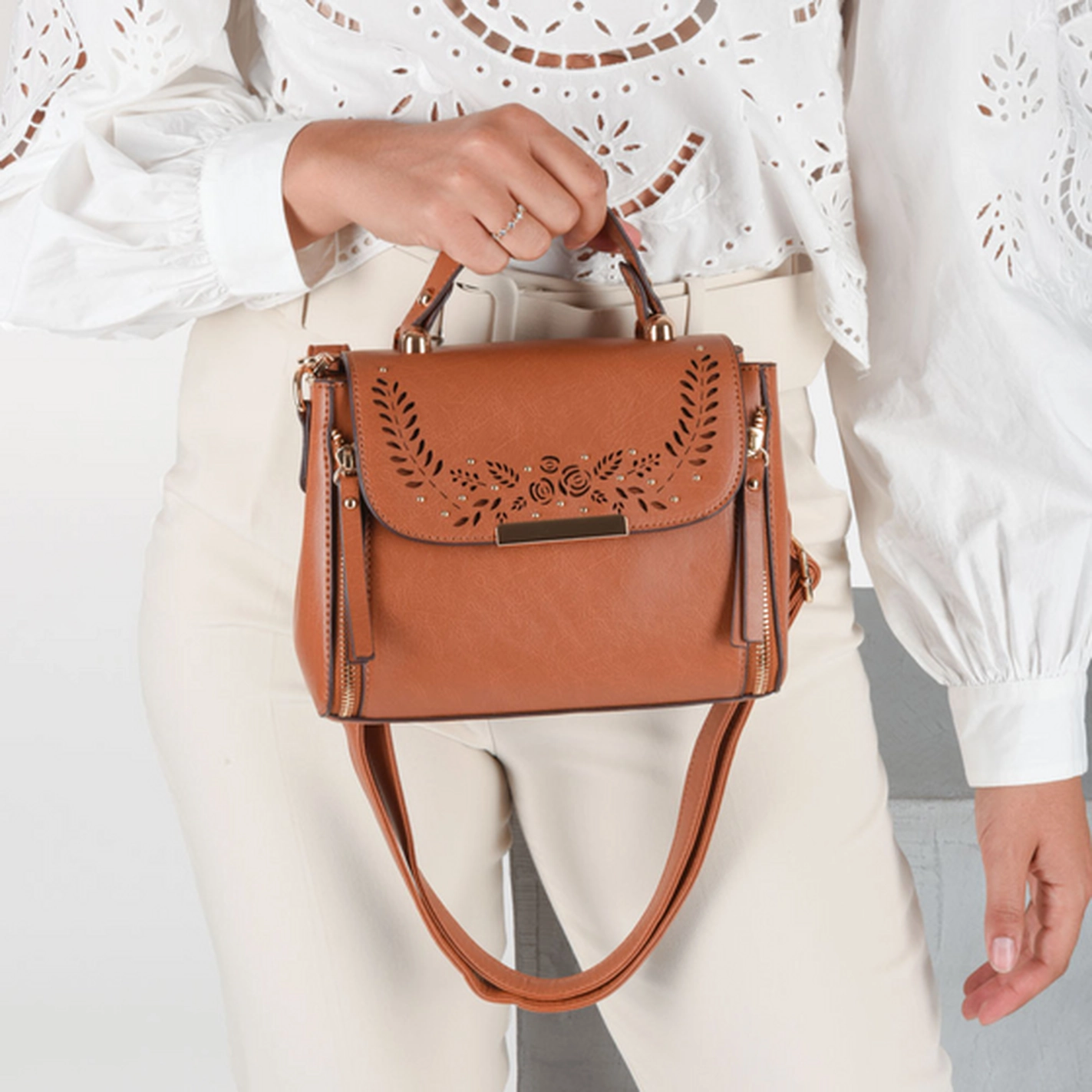 Handbag BROWN PHILOV