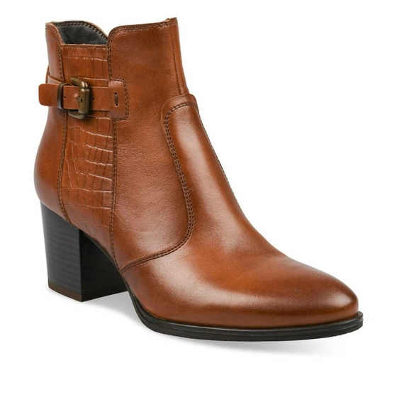 Bottines COGNAC MEGIS ELEGANT