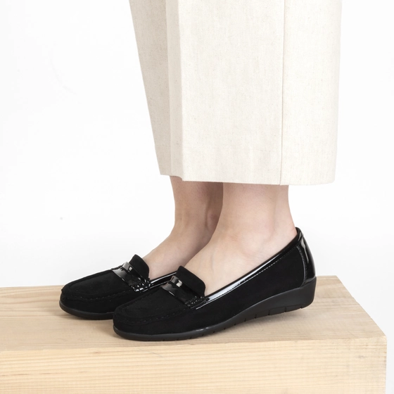 Moccasins BLACK EVITA