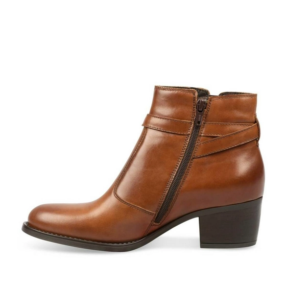 Ankle boots COGNAC MEGIS ELEGANT