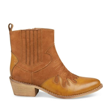 Ankle boots COGNAC ANGELA THOMPSON