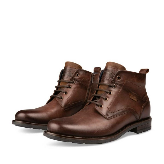 Bottines MARRON DENIM SIDE CUIR