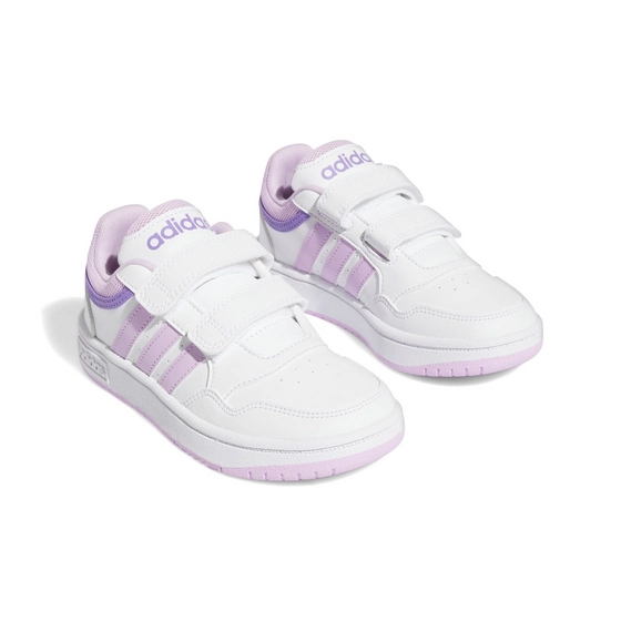 Baskets BLANC ADIDAS HOOPS