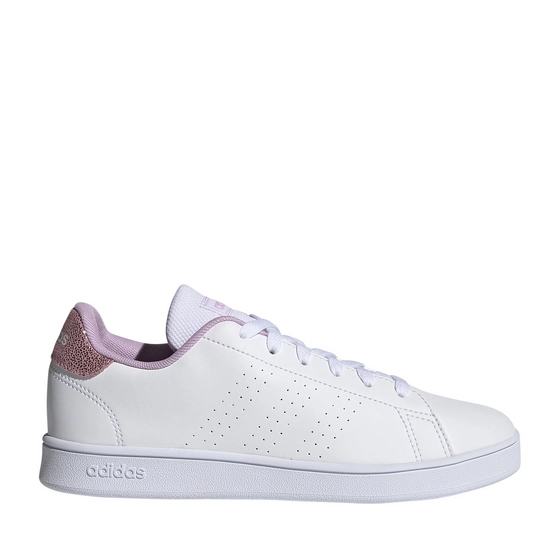 Baskets BLANCHES ADIDAS Advantage K