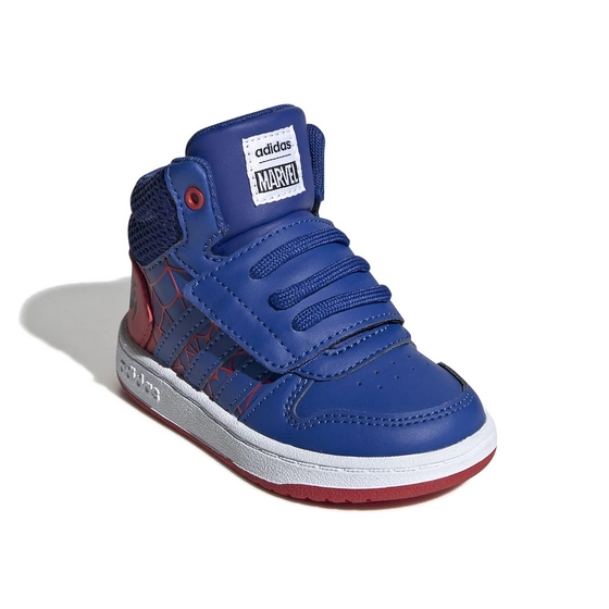 Baskets BLEUES ADIDAS Hoops Mid 2.0 Marvel