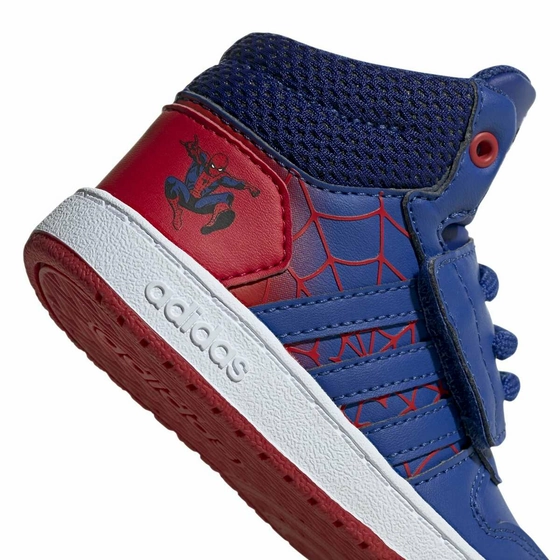 Baskets BLEUES ADIDAS Hoops Mid 2.0 Marvel